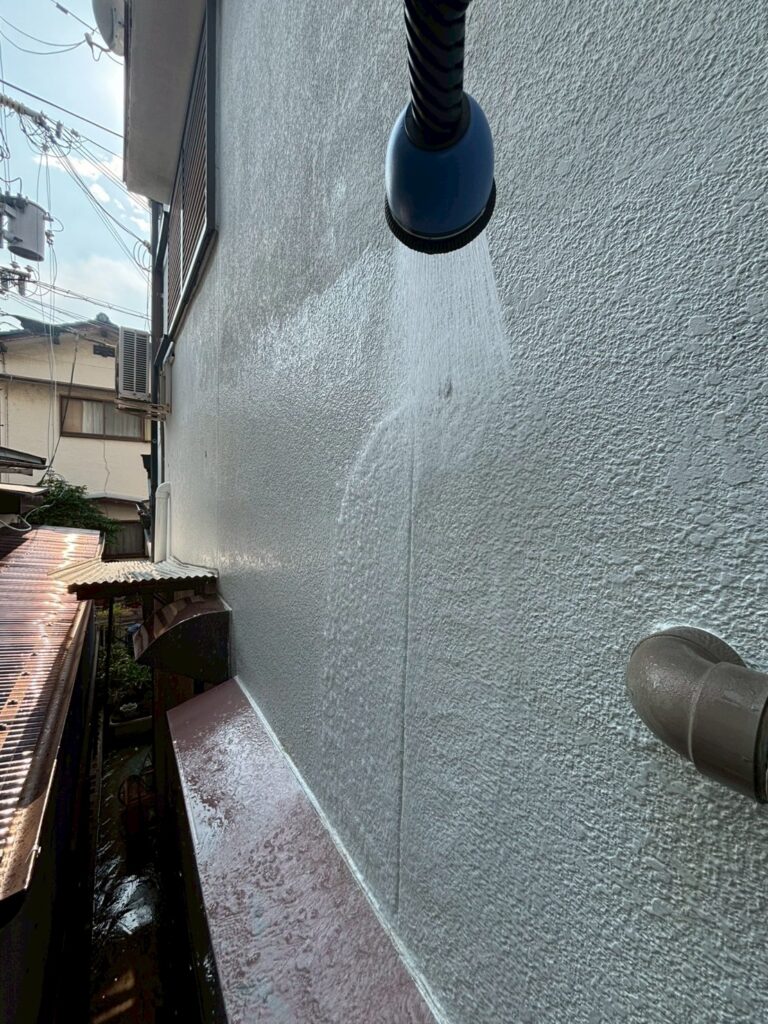 散水検査の様子